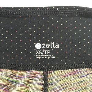 Zella Leggings Black Rainbow Dot XS Extra Small